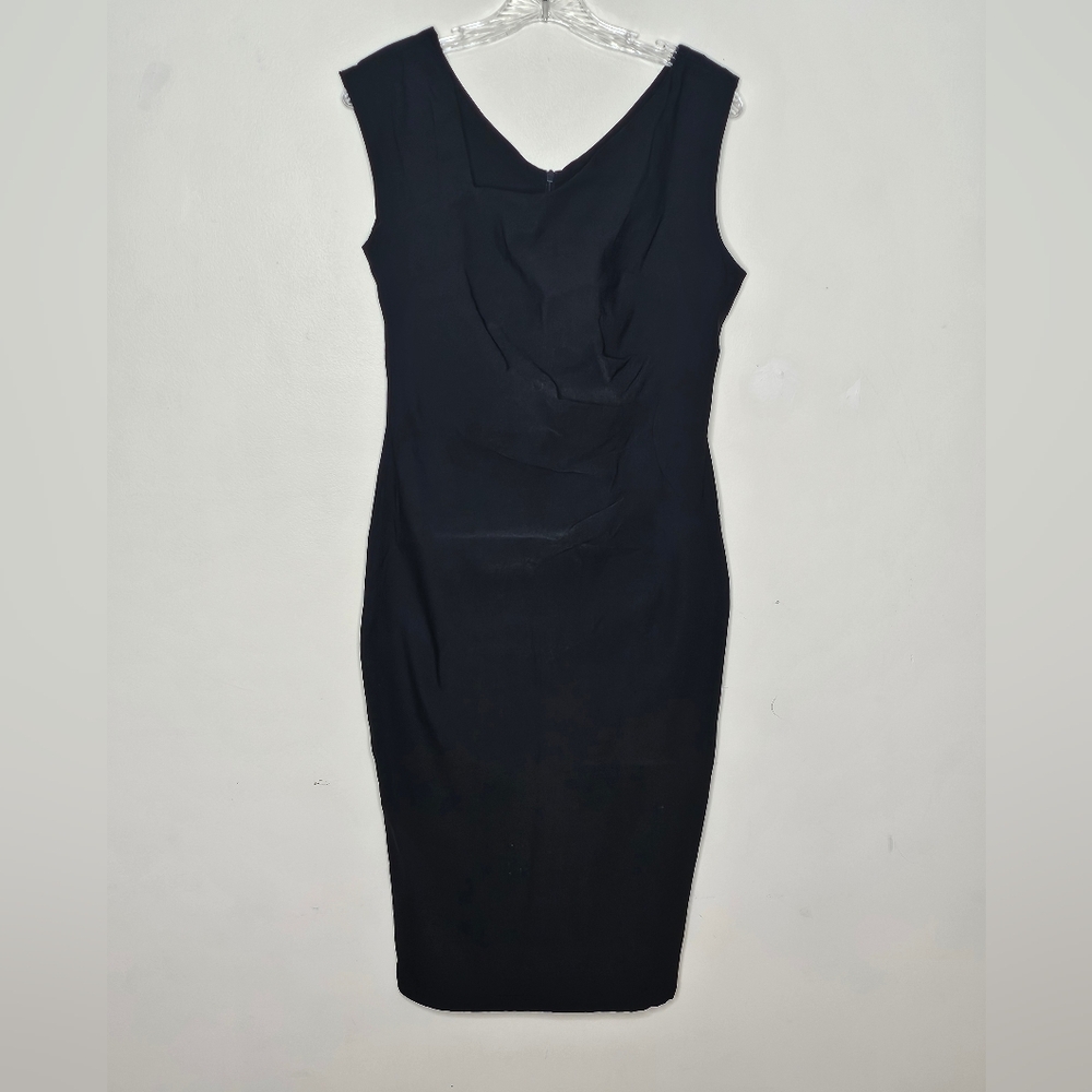 Black pencil dress with rusched design size XL